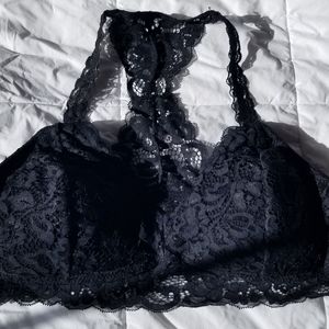 Black no clasp bra